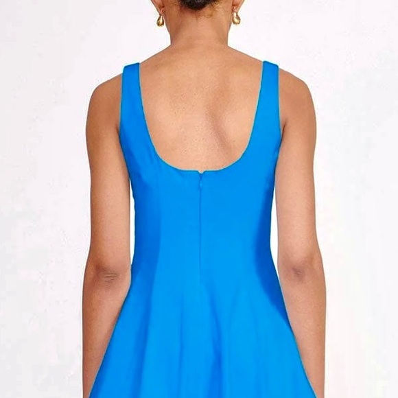 NWT Staud Wells Mini Dress Island Blue - Picture 6 of 16